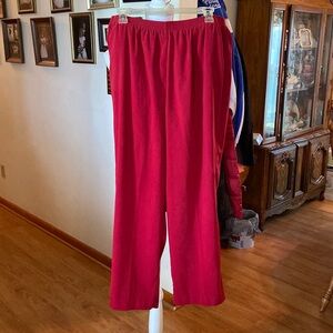 Solid red pants. Size 16W